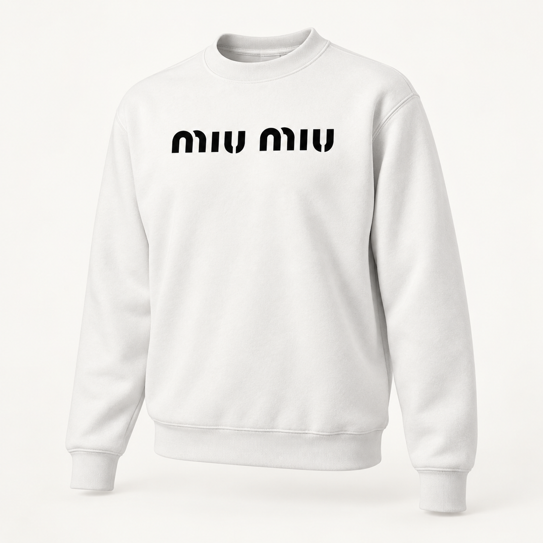 Men's Miu Miu Crewneck Sweatshirt - White - Image 4
