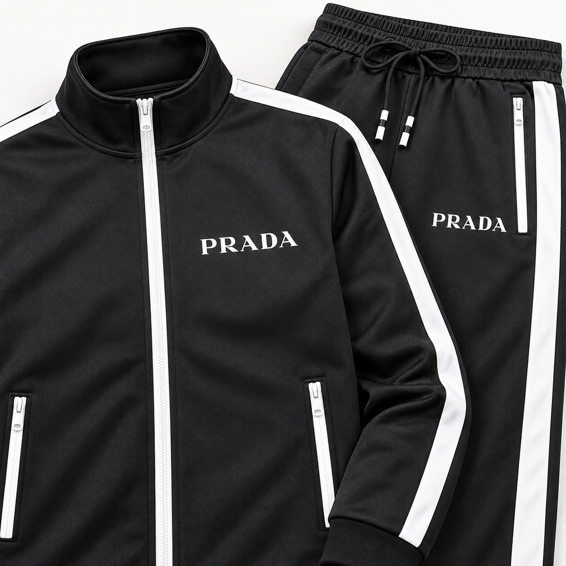 Men's Prada Dri-Fit TrackSuit - Black - Image 3