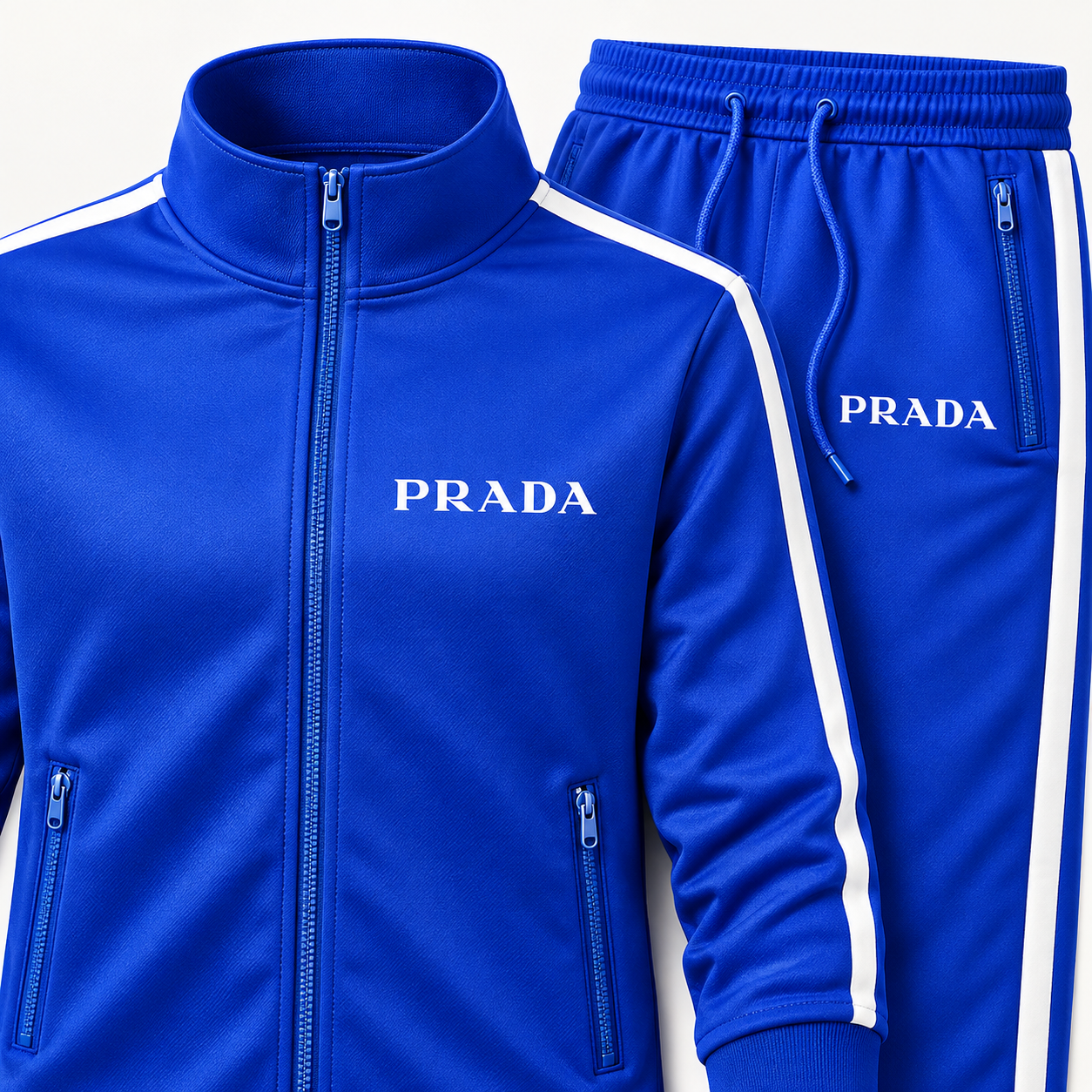 Men's Prada Dri-Fit TrackSuit - Blue - Image 3