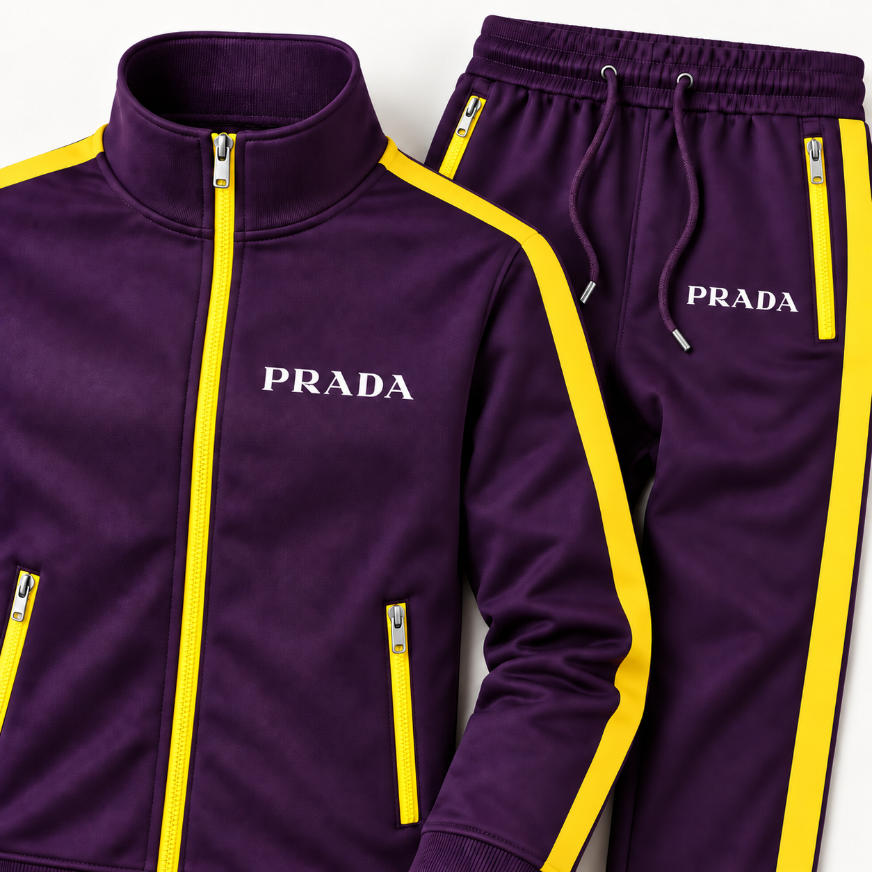 Men's Prada Dri-Fit TrackSuit | Color: Purple | Image 2