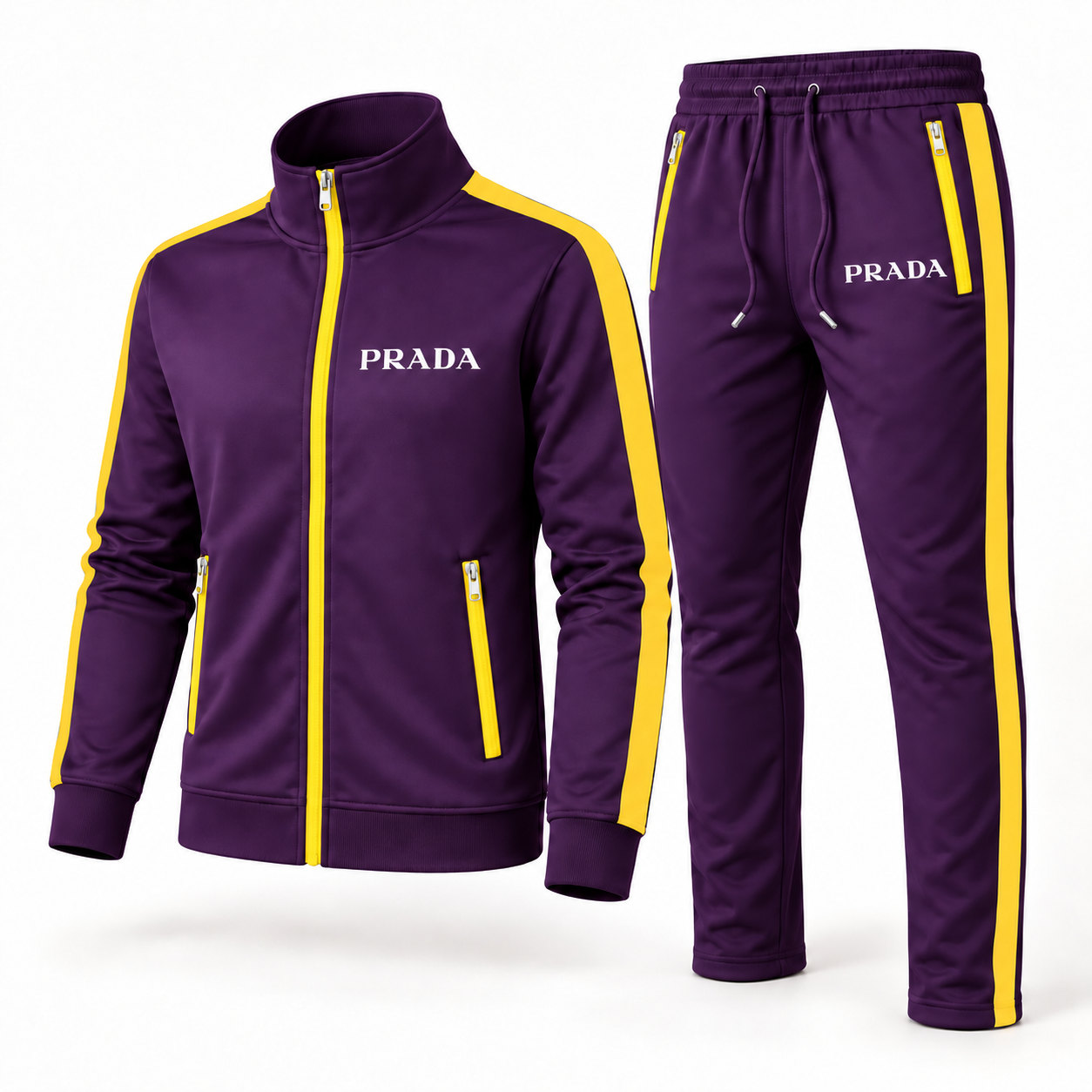 Men's Prada Dri-Fit TrackSuit | Color: Purple | Image 3