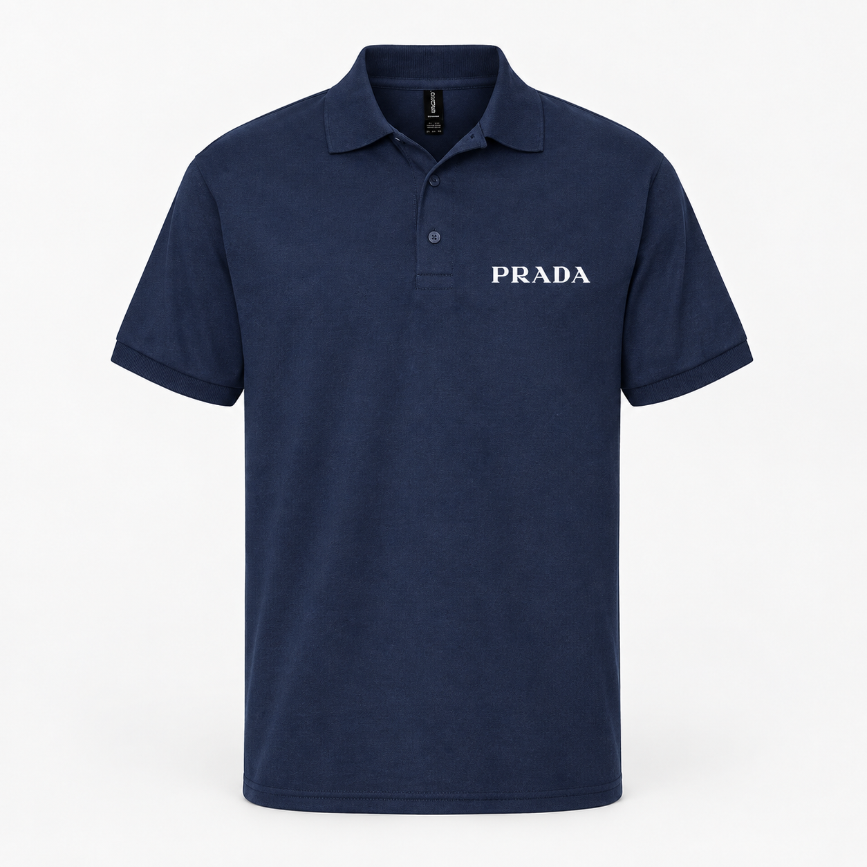Men's Prada Dry Blend Polo | Color: Navy | Image 1