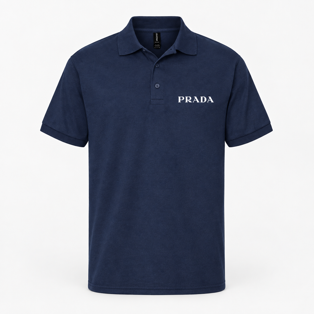 Men's Prada Dry Blend Polo | Color: Navy | Image 1