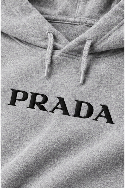 Men's Prada Hoodie Joggers Set | Color: Grey | Image 5