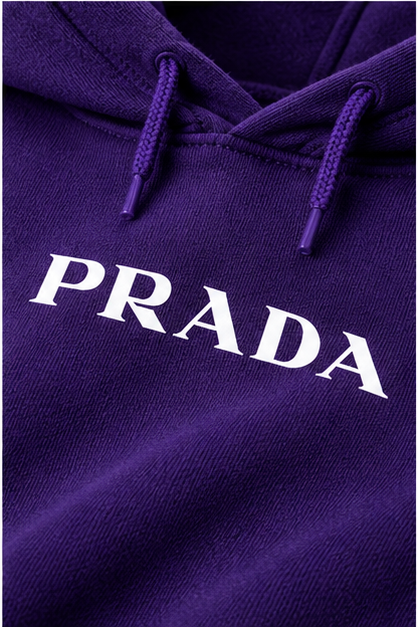 Men's Prada Hoodie Joggers Set | Color: Purple | Image 5