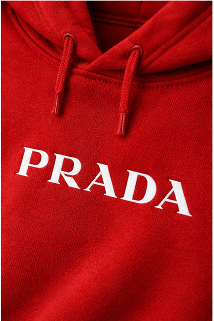 Men's Prada Hoodie Joggers Set | Color: Red | Image 5