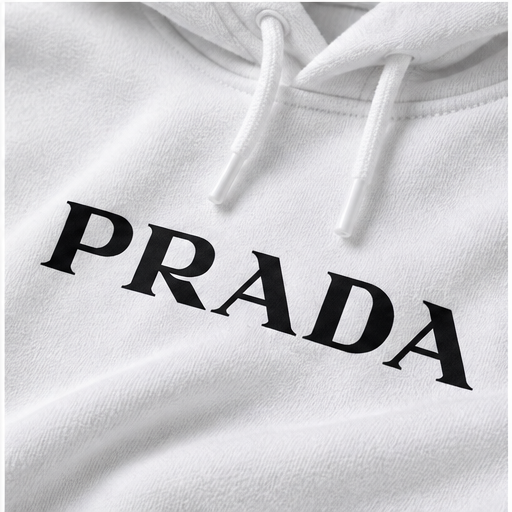 Men's Prada Hoodie Joggers Set | Color: White | Image 5