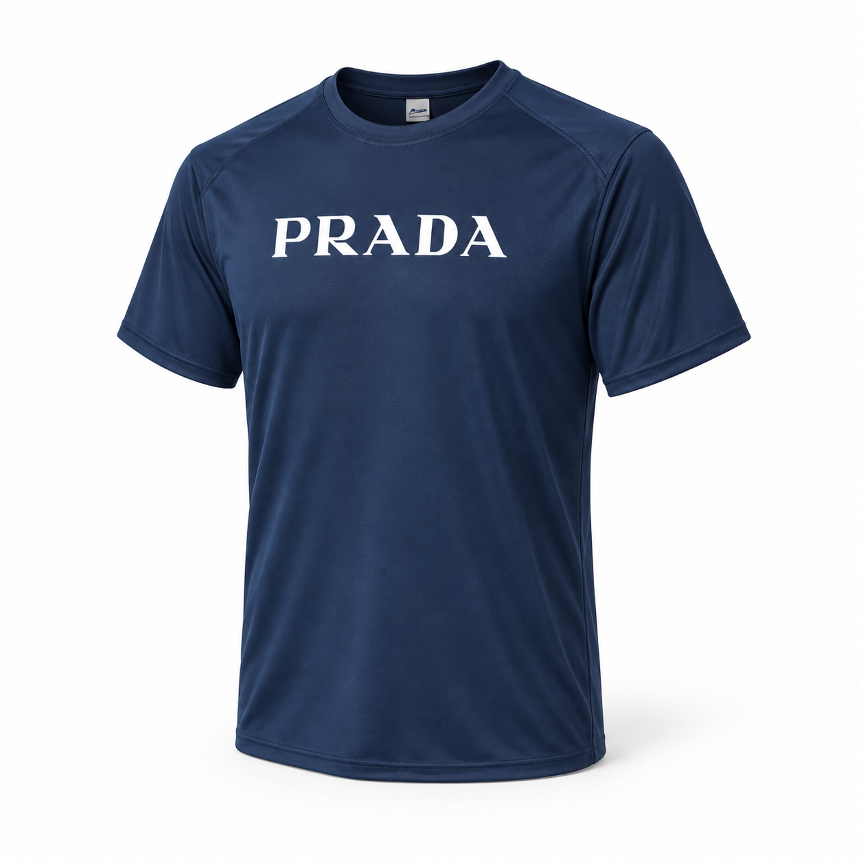 Men's Prada Performance T-Shirt | Color: Navy | Image 3
