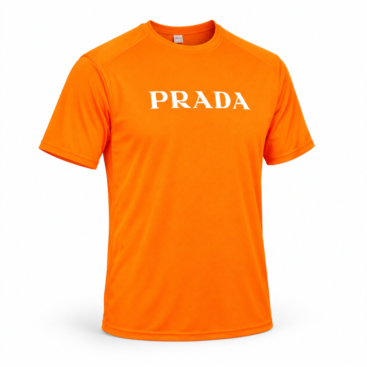 Men's Prada Performance T-Shirt | Color: Orange | Image 3