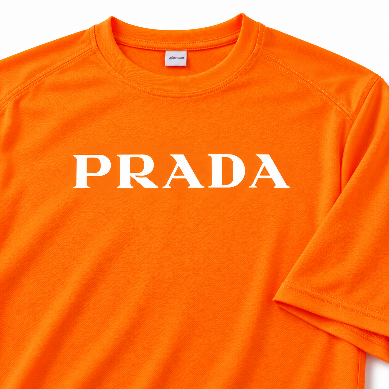 Men's Prada Performance T-Shirt | Color: Orange | Image 4