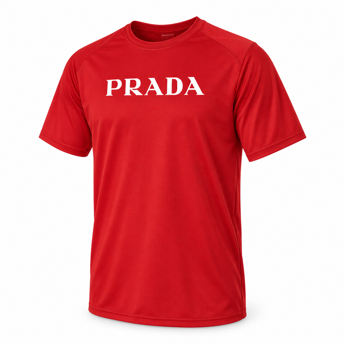 Men's Prada Performance T-Shirt | Color: Red | Image 3