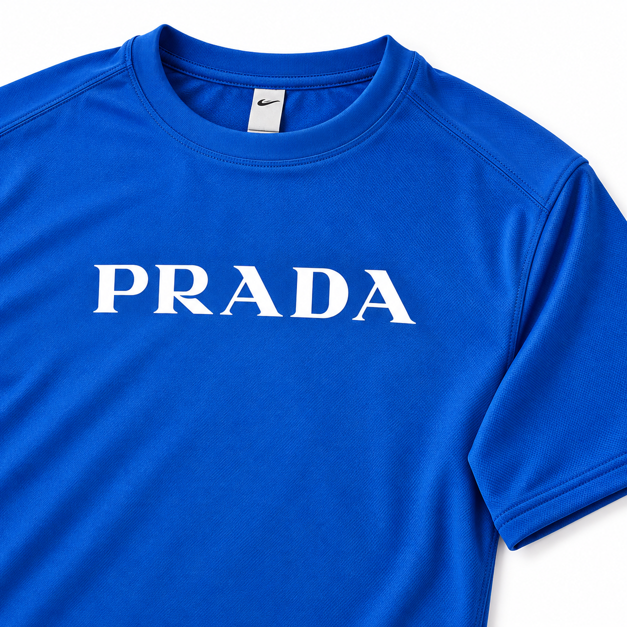 Men's Prada Performance T-Shirt | Color: Royal Blue | Image 4