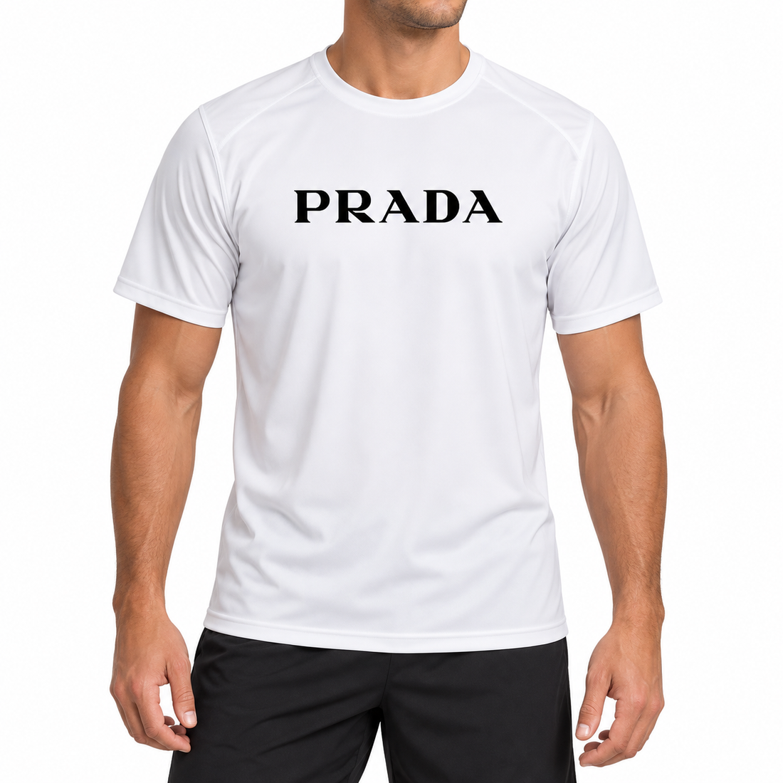 Men's Prada Performance T-Shirt | Color: White | Image 2