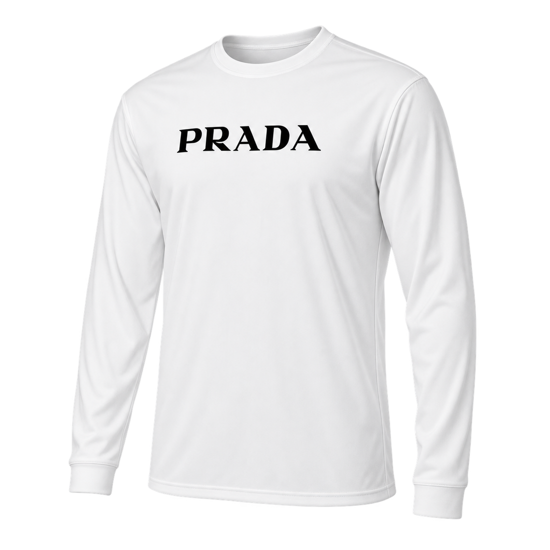 Men's Prada Polyester Long Sleeve T-Shirt - White - Image 4