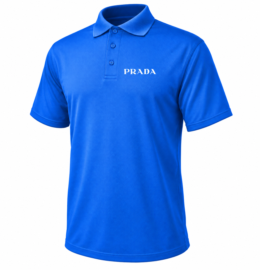 Men's Prada Polyester Polo | Color: Blue | Image 1