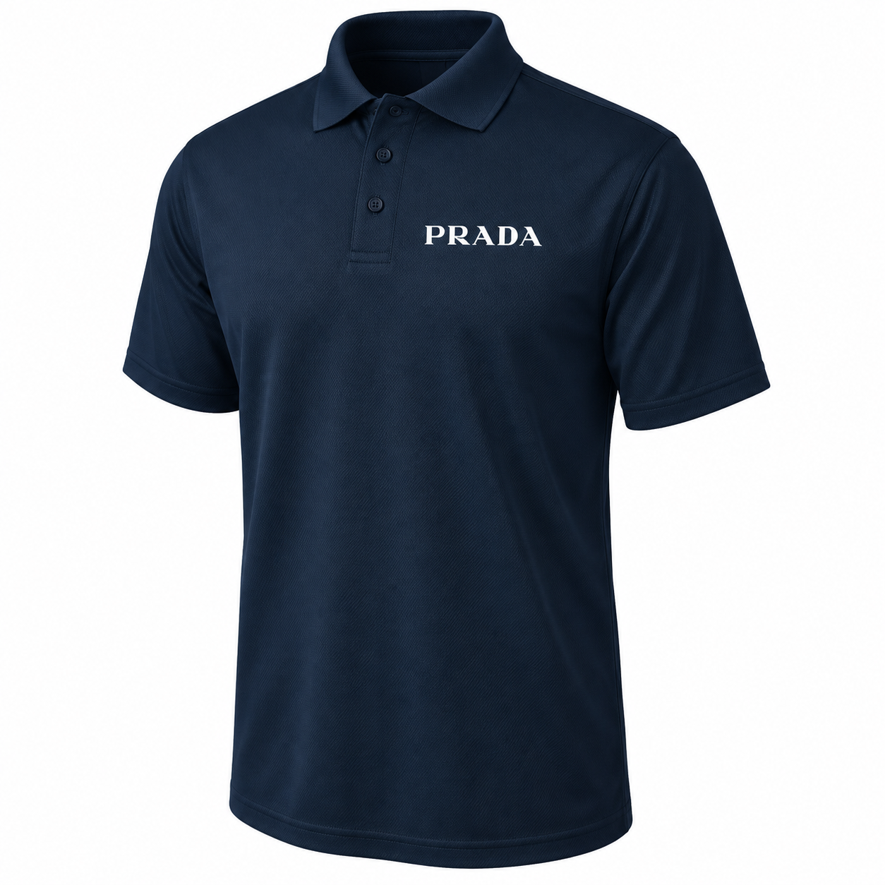 Men's Prada Polyester Polo | Color: Navy | Image 1