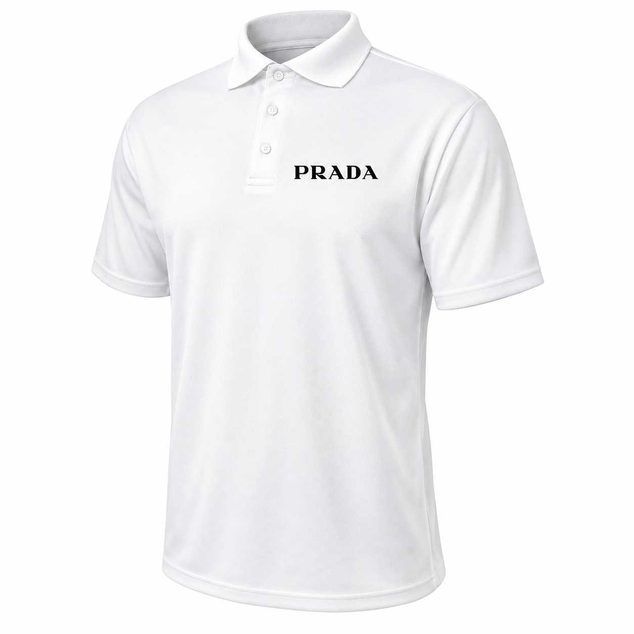 Men's Prada Polyester Polo | Color: White | Image 1