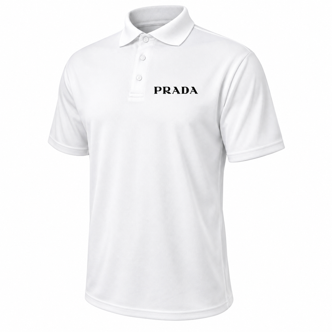 Men's Prada Polyester Polo | Color: White | Image 1