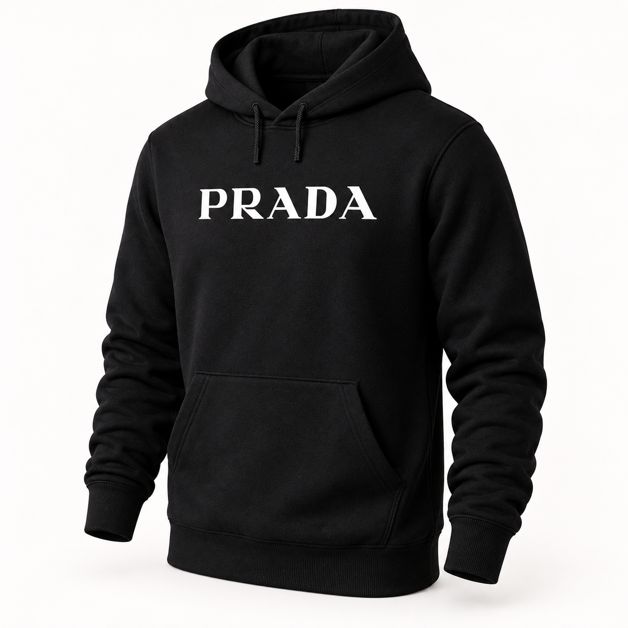 Men's Prada Pullover Hoodie - Black - Image 4