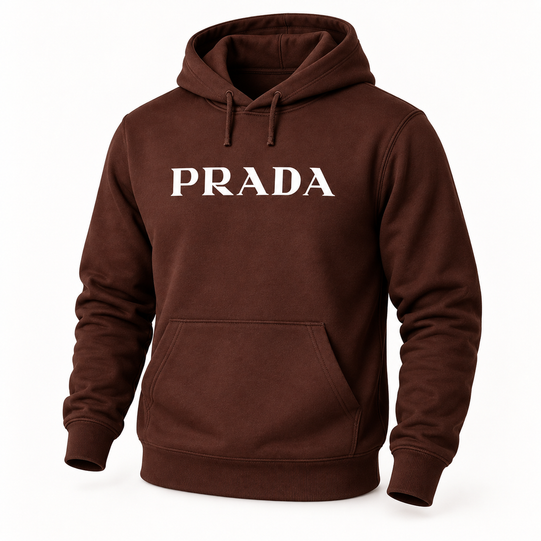 Men's Prada Pullover Hoodie - Brown - Image 4