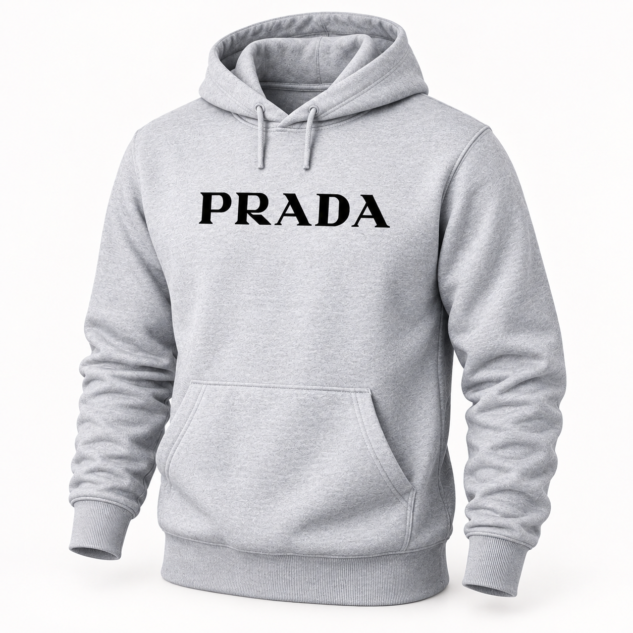 Men's Prada Pullover Hoodie - Grey - Image 4