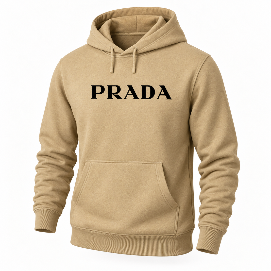 Men's Prada Pullover Hoodie - Khaki - Image 4