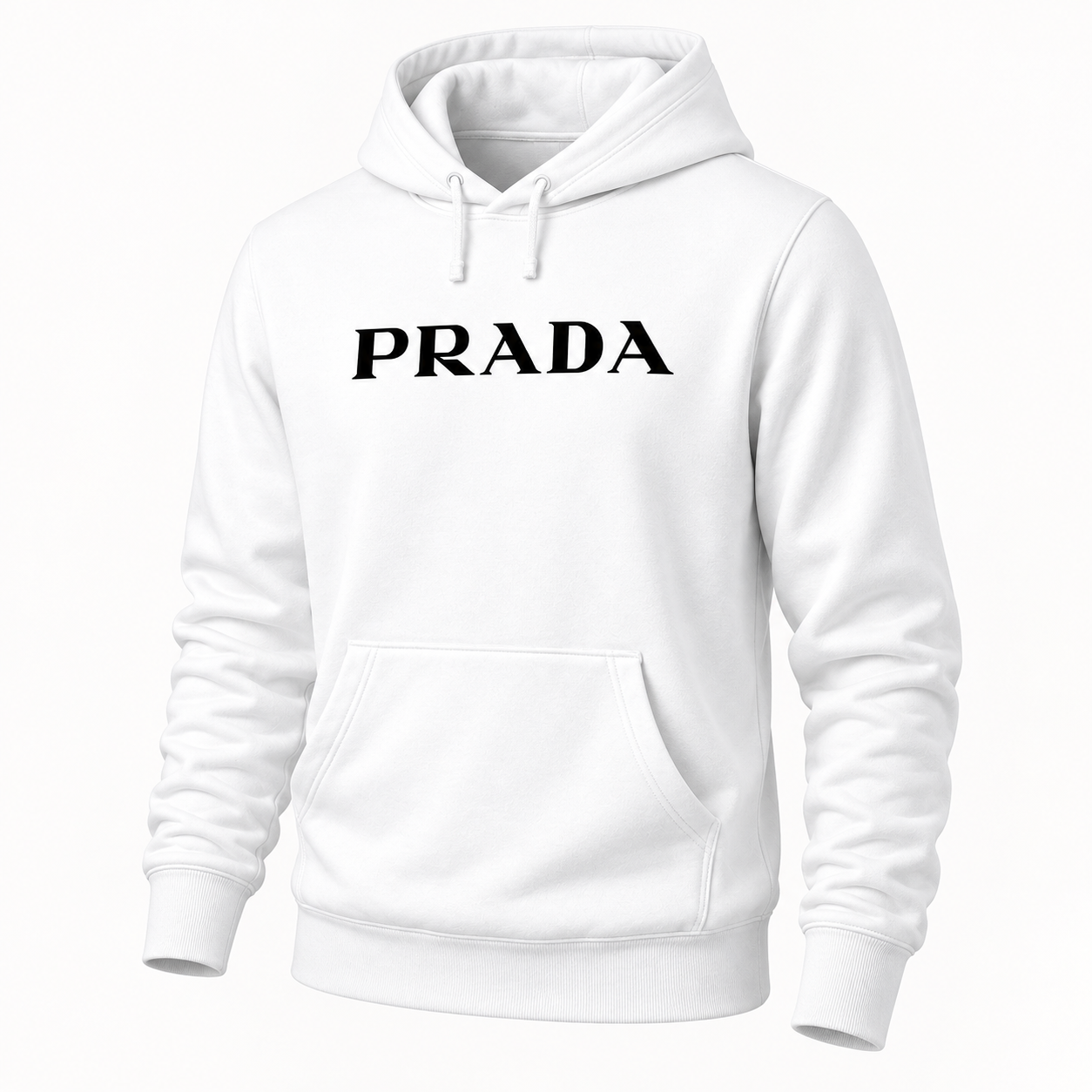 Men's Prada Pullover Hoodie - White - Image 4