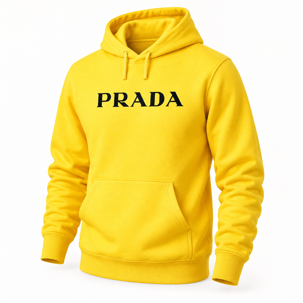 Men's Prada Pullover Hoodie - Yellow - Image 4