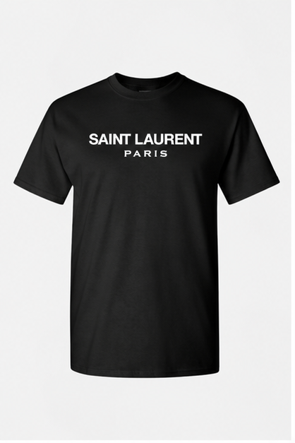 Men's Saint Laurent Cotton T-Shirt | Color: Black | Image 1
