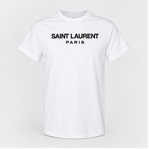 Men's Saint Laurent Cotton T-Shirt | Color: White | Image 1