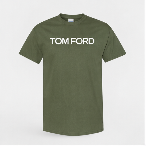 Men's Tom Ford Cotton T-Shirt | Color: Army Green | Image 1