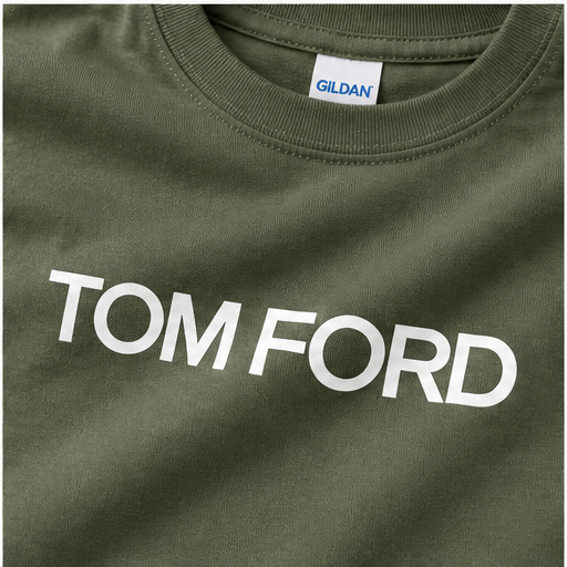 Men's Tom Ford Cotton T-Shirt | Color: Army Green | Image 5