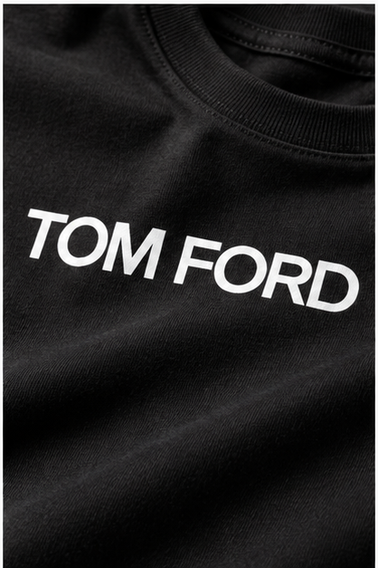 Men's Tom Ford Cotton T-Shirt | Color: Black | Image 5
