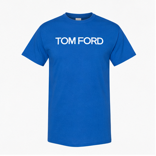 Men's Tom Ford Cotton T-Shirt | Color: Blue | Image 1