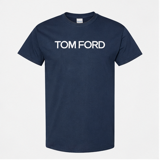 Men's Tom Ford Cotton T-Shirt | Color: Navy | Image 1