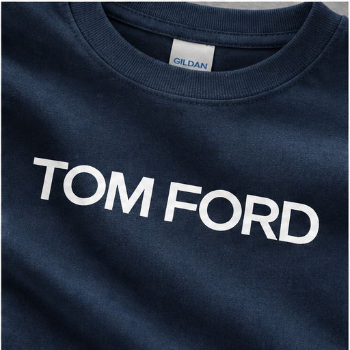 Men's Tom Ford Cotton T-Shirt | Color: Navy | Image 5