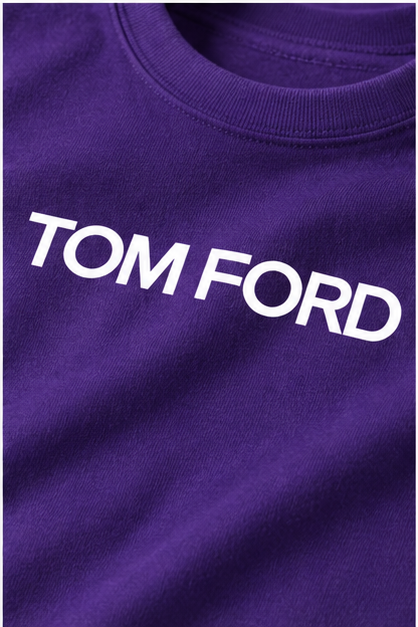 Men's Tom Ford Cotton T-Shirt | Color: Purple | Image 5