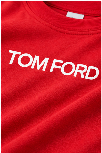 Men's Tom Ford Cotton T-Shirt | Color: Red | Image 5