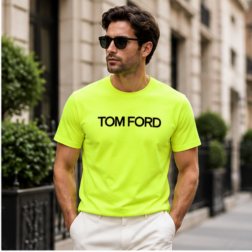 Men's Tom Ford Cotton T-Shirt | Color: Safety Green | Image 3