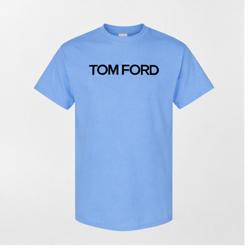 Men's Tom Ford Cotton T-Shirt | Color: Sky Blue | Image 1