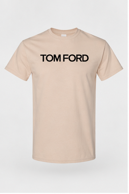 Men's Tom Ford Cotton T-Shirt | Color: Tan | Image 1