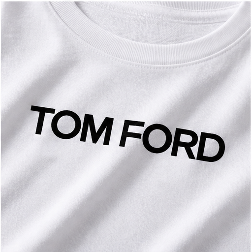 Men's Tom Ford Cotton T-Shirt | Color: White | Image 5