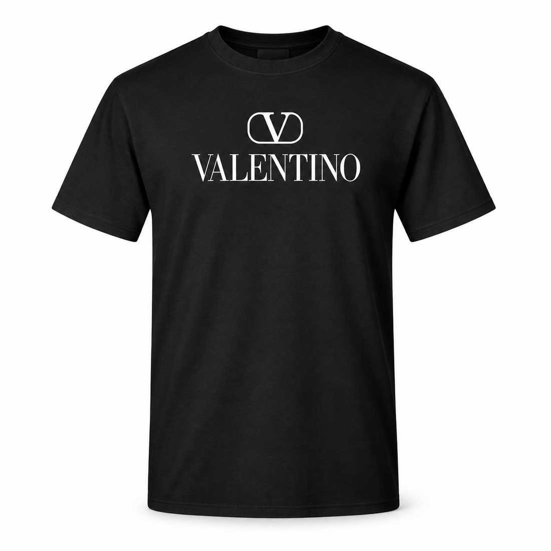Men's Valentino Cotton T-Shirt | Color: Black | Image 1