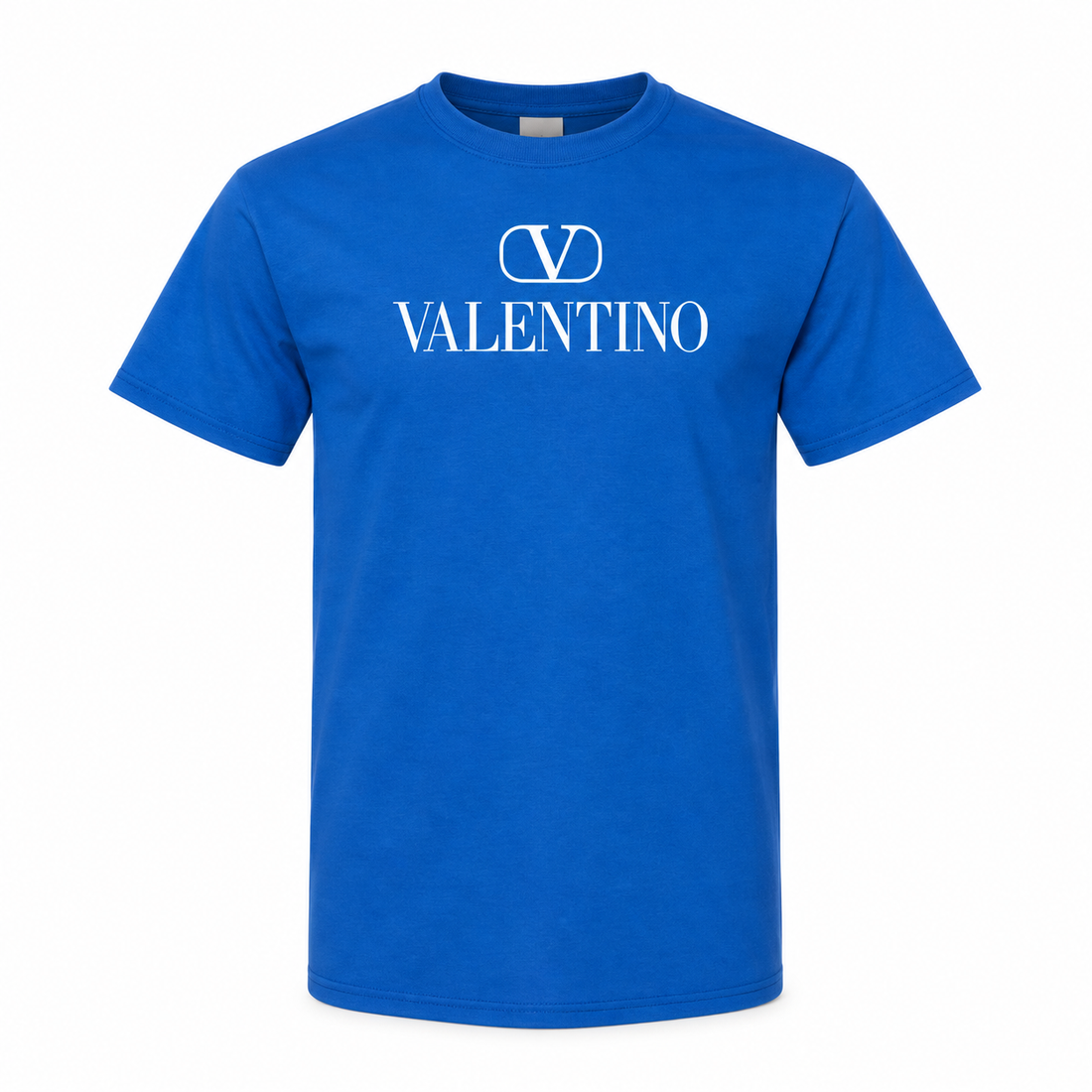 Men's Valentino Cotton T-Shirt | Color: Blue | Image 1