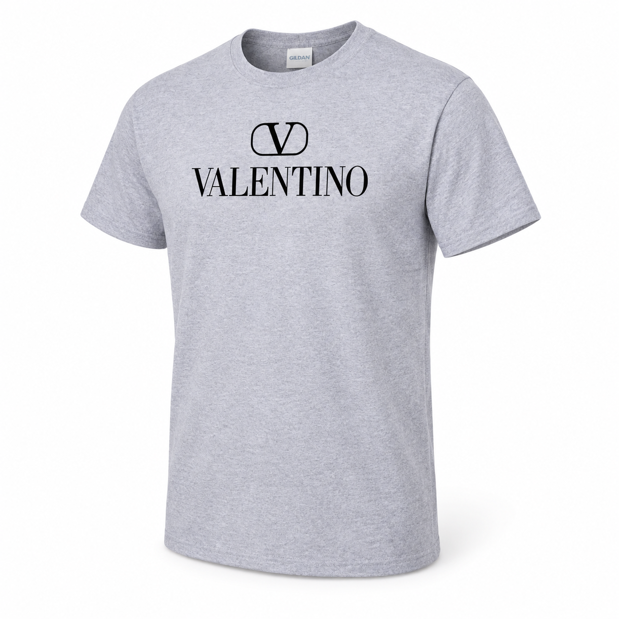 Men's Valentino Cotton T-Shirt | Color: Grey | Image 3