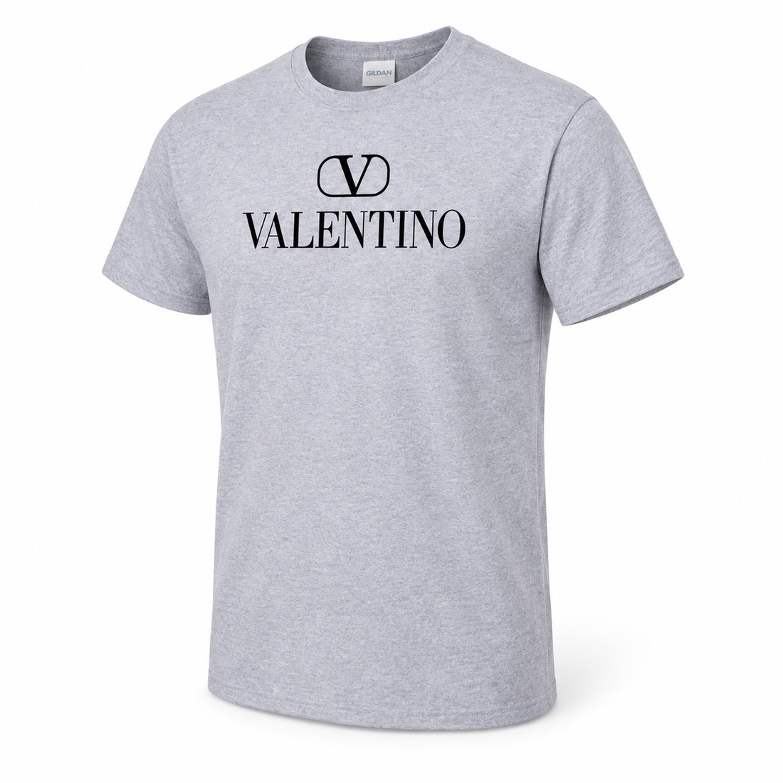 Men's Valentino Cotton T-Shirt | Color: Grey | Image 3