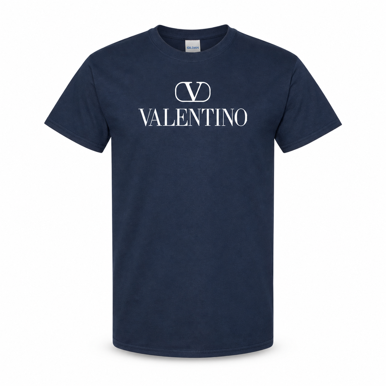 Men's Valentino Cotton T-Shirt | Color: Navy | Image 1