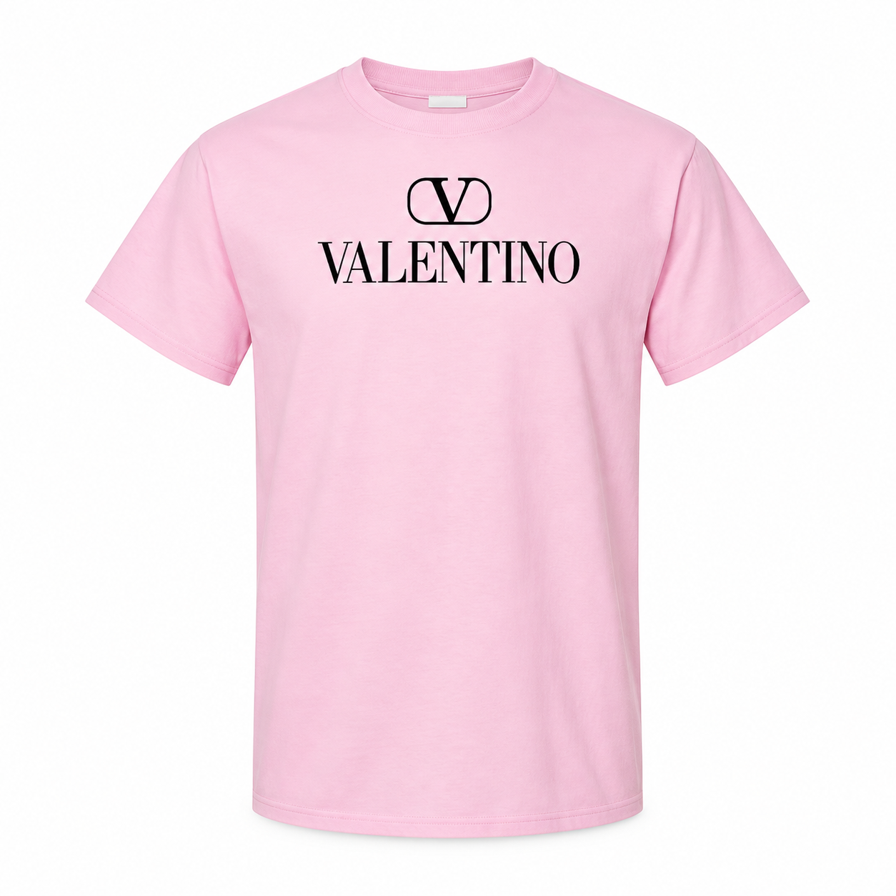 Men's Valentino Cotton T-Shirt | Color: Pink | Image 1