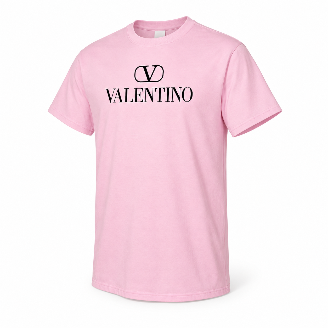 Men's Valentino Cotton T-Shirt | Color: Pink | Image 3