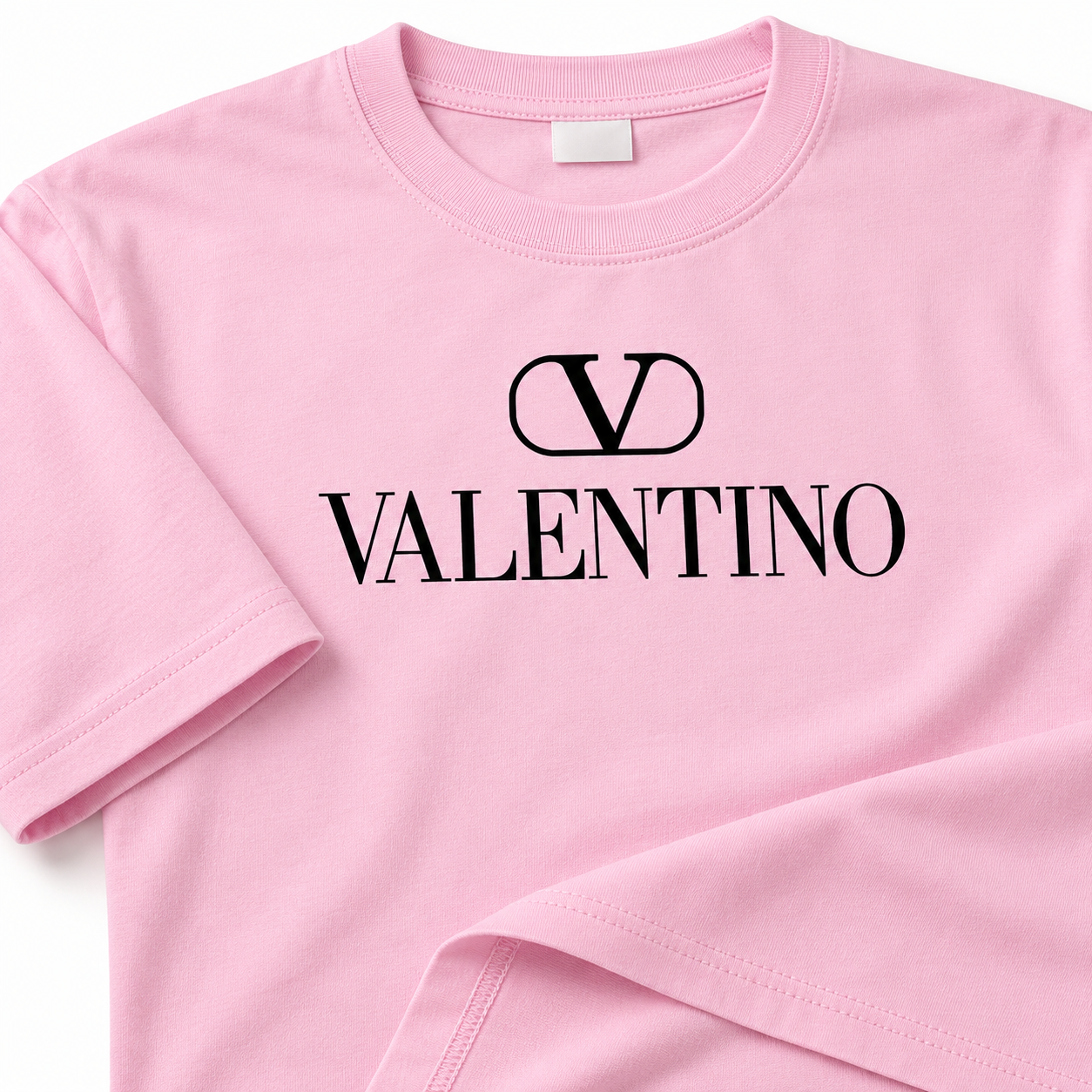 Men's Valentino Cotton T-Shirt | Color: Pink | Image 4